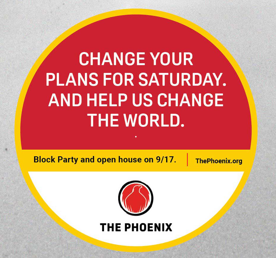 The Phoenix - Block party sticker